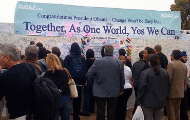 Avaaz is inviting you to join a million people from around the world in sending a message to President-elect Obama.
